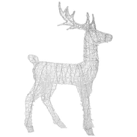 Renna Natalizia Luminosa Per Esterno 240 Led Bianco Caldo Cervo Grande 3d Natale - Foto 5