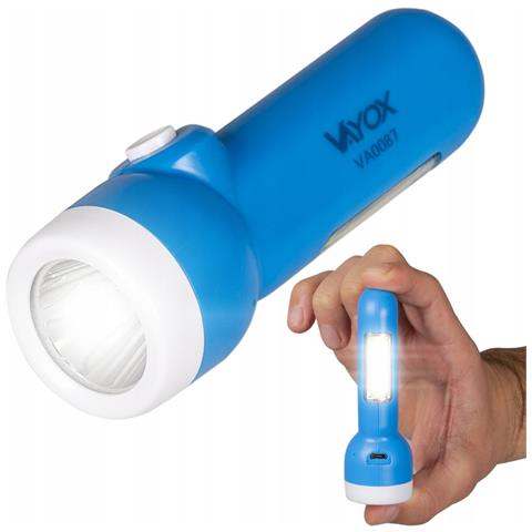 Torcia Ricaricabile 2 In 1 Con Luce Laterale Va0087 - Foto 1