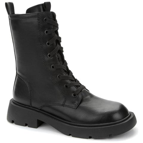Black Casual Closed Warm Boots Stivaletti Sintetico E Tessile Scarpe Donna Nero Eu 36, 938017/05-01 - Foto 1