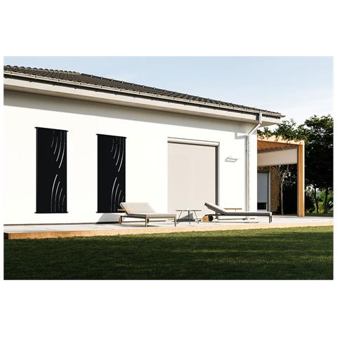 Set Di 3 Pannelli Decorativi Veleta Nero H.160cm Modelli Lato Destro - Foto 2