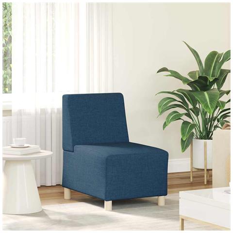 Divano Sedia Blu 55 cm in Tessuto - Foto 1