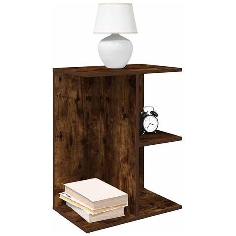 Comodini 2 Pz Rovere Fumo 46,5x29x61 Cm In Legno Multistrato - Foto 1