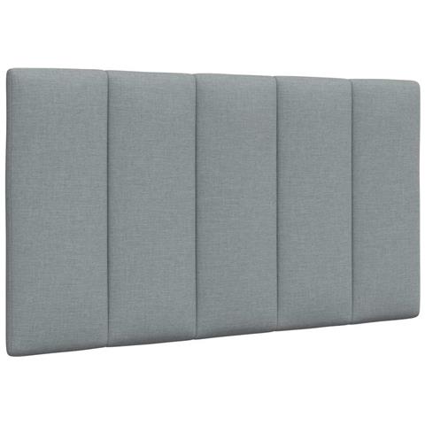 Cuscino Testiera Grigio Chiaro 90 Cm In Tessuto - Foto 1