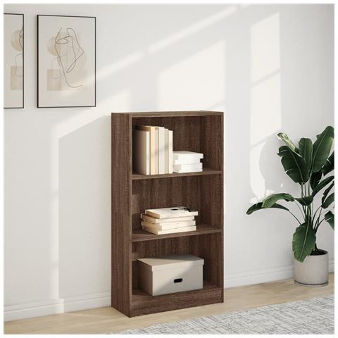 Libreria Rovere Marrone 60x24x109 Cm In Legno Multistrato - Foto 3