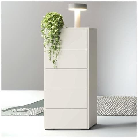 Settimino Vip 5 Cassetti In Bianco Nuvola Top Mat - Foto 1