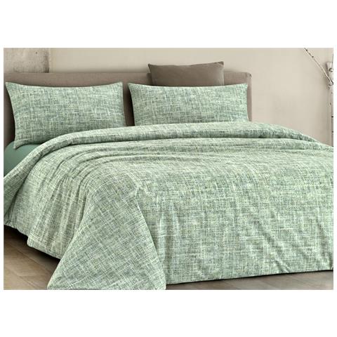 Trapuntino Piumino Estivo Primaverile 100gr Mq Leggero Disegno Canva 1 Piazza E Mezza Verde - Foto 1