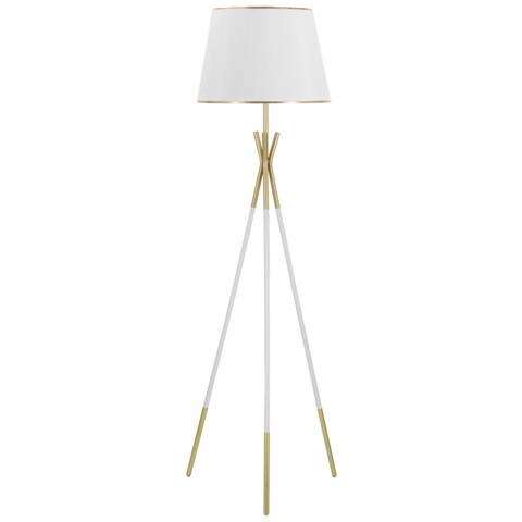 Lampada Da Terra Mf197 - Bianco - Metallo - 61x61x154 Cm - Foto 1