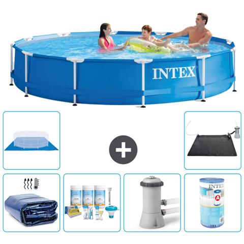Piscina Fuori Terra - In Giro - 366x76 Cm - Blu - Include Accessori Coordinati A1592 - Foto 1