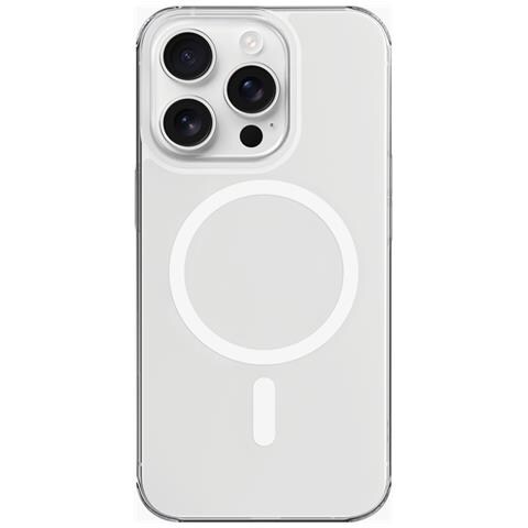 Transparent Case Pro custodia per cellulare 16 cm (6.3") Cover Trasparente, Bianco - Foto 1