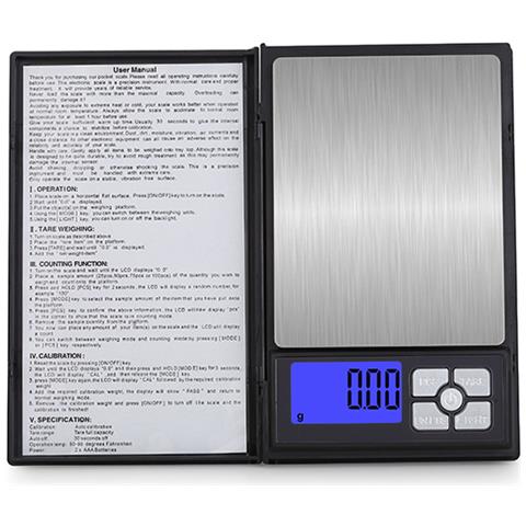 Bilancia Portatile Per Gioielli A Forma Di Laptop 600g / 0.01g Alimentata A Batteria - Foto 1