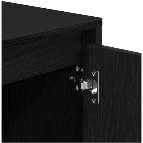 mobile TV  Nero Rovere 102x37,5x52,5 cm in legno ingegnerizzato - Foto 9