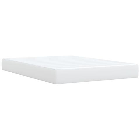 Giroletto a Molle con Materasso Bianco 140x190 cm in Similpelle - Foto 9