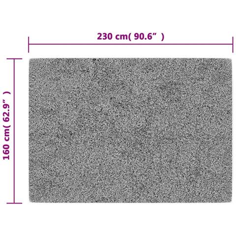 Lusso Casadino - Tappeto Lavabile 160x230 Cm Grigio Antiscivolo - Foto 5