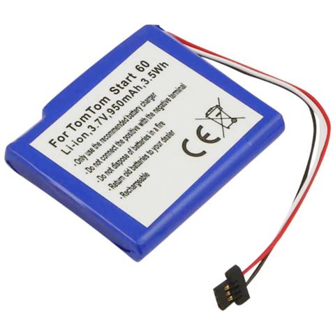Batteria Sostitutiva Per Gps Tomtom Start 60 3,7v 950mah Li-ion - Foto 1