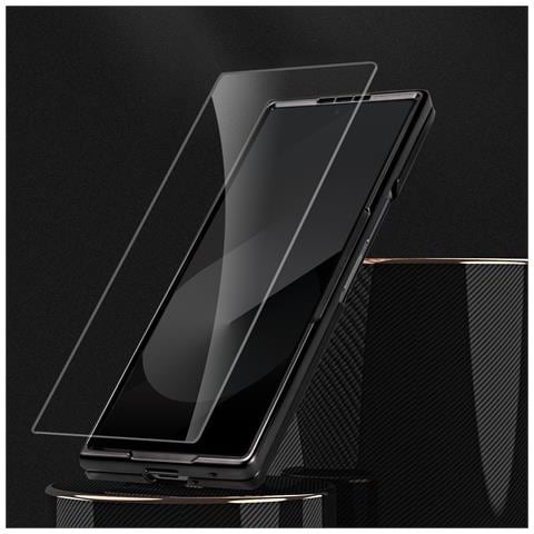Custodia Pieghevole In Pelle Pc Nera Compatibile Con Samsung Galaxy Z Fold6 Con Supporto - Foto 2