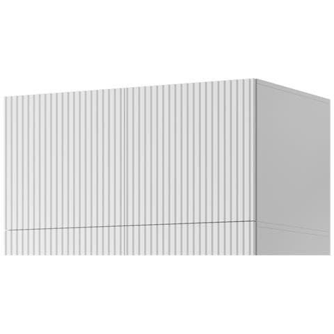 PAFOS NAD 2D BI armadio /guardaroba per camera da letto 0 ripiani 2 porta /porte Bianco - Foto 1