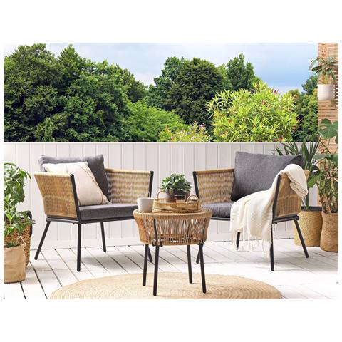 Set Di Copricuscini Per Esterni Gargano Grigio Scuro - Foto 1