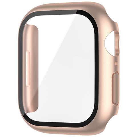 Custodia Protettiva In Vetro Temperato Pc Oro Rosa Compatibile Con Apple Watch Ultra 49mm - Foto 1