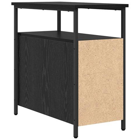 Armadio da Notte con cassetto 2 pcs Rovere nero 30 x 60 x 60 cm - Foto 9