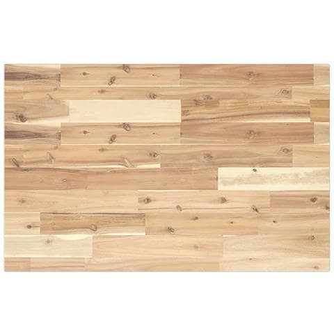Piano Tavolo Rettangolare 100x50x2cm Legno Massello di Acacia - Foto 1