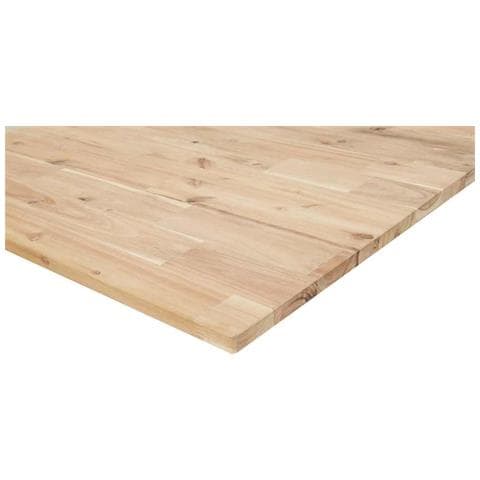Piano Tavolo Rettangolare 100x50x2cm Legno Massello di Acacia - Foto 9