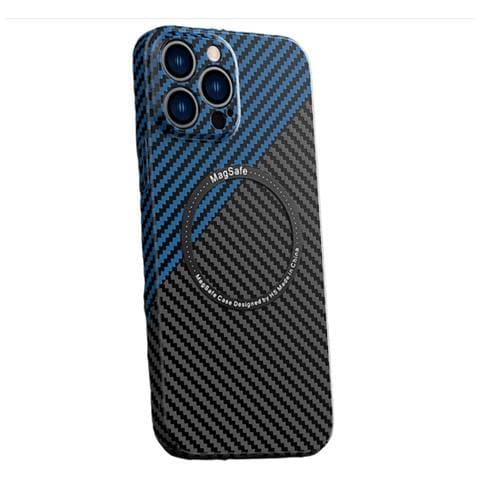 Custodia Ultra-sottile In Fibra Di Carbonio Compatibile Con Iphone 17 Air Con Magsafe - Blu/blu Navy - Foto 1
