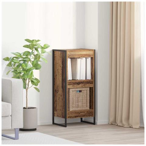 Armadio per Libri Legno vecchio 80 x 30 x 155 cm - Foto 2