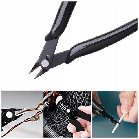 Pinze Piatte Per Fili 130mm - Superficie Delle Ganasce Indurita | Manici Con Rivestimento In Gomma | Uso Universale - Foto 5