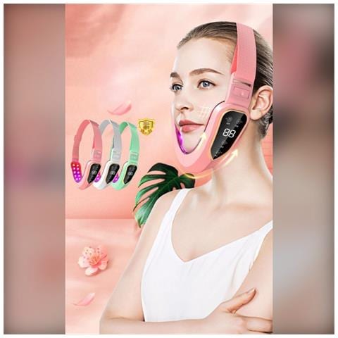Massaggiatore V-face Lifting Per Il Viso Con 12 Livelli Regolabili - Micro Vibrazione E Terapia Con Luce Led White - Foto 2