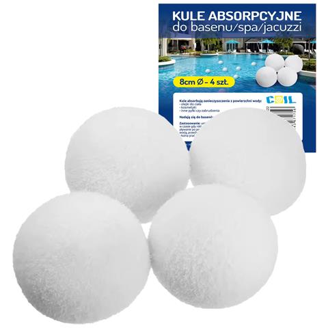 Palline filtro assorbenti per spa, jacuzzi, piscina 8 cm (set 4 pezzi) - Foto 4