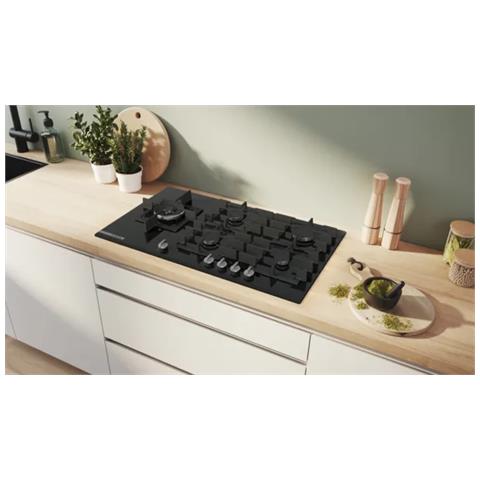 Serie 8 PRS9A6H40 piano cottura Nero Da incasso 90 cm Gas 5 Fornello (i) - Foto 5