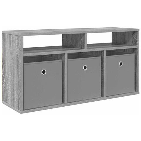 Lowboard con cassetto Grigio Sonoma 87 x 27,5 x 43 cm - Foto 1