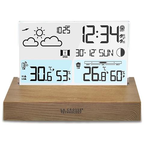 WS6207-MAC stazione meteorologica digitale Bianco, Legno LCD Batteria - Foto 2