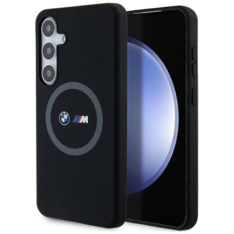 Anello In Silicone Stampato Bmw M Magsafe Per Custodia Samsung Galaxy S24+ - Nero - Foto 1