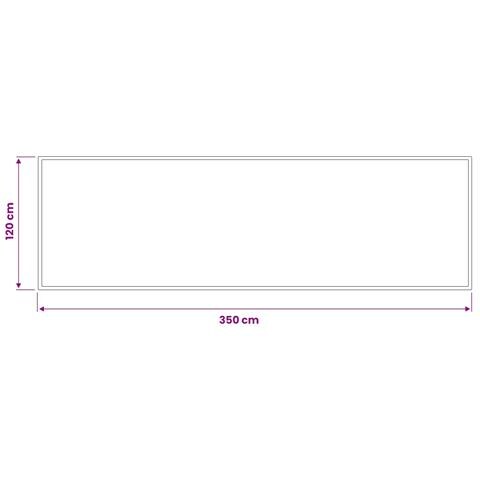 Tappetino Grigio Chiaro 400 x 120 cm 100% Poliammide - Foto 3