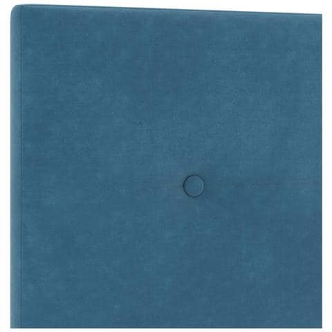 Letto box spring con materasso Blu 200 x 200 cm Velluto - Foto 9