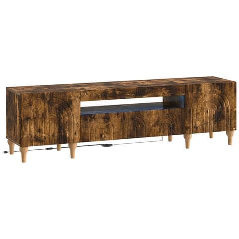 Mobile TV LED Rovere Fumo Legno ingegnerizzato - Foto 1