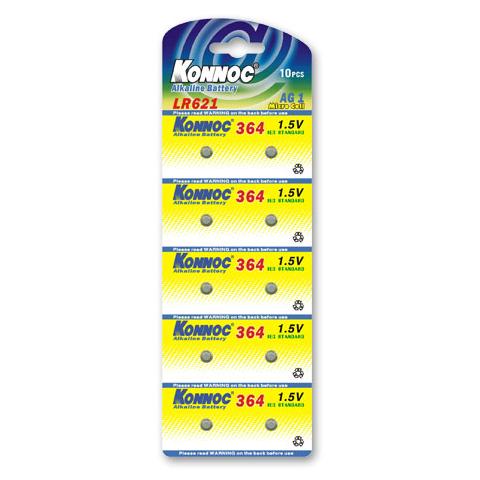 IBT-KLR60 - Batterie a bottone Alcalina LR60 LR621 364 AG1 (set 10 pz)  - Foto 1