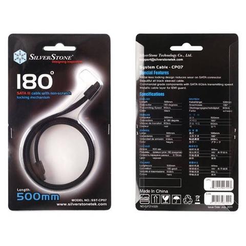 Cavo SATA 3, 180°, 500mm - Foto 2