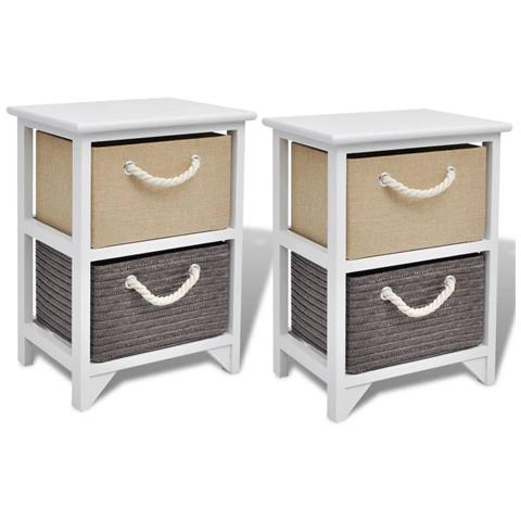 Comodini 2 Pezzi In Legno - Foto 1