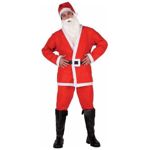Costume Da Babbo Natale Adulto, Taglia: 50 - 52 - Foto 1