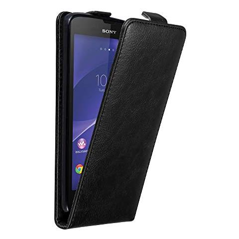 Custodia Compatibile Con Sony Xperia T3 In Nero Di Notte - Coperchio Protettivo In Design Flip Con Chiusura Magnetica - Foto 1