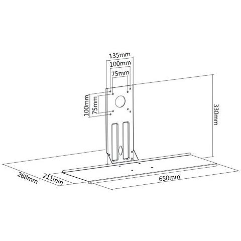 Mc756 Vesa 75x75, 100x100 Supporto Tastiera Pc - Foto 2