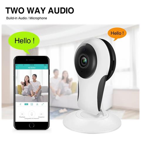 Telecamera Hd-ip Monitoraggio Automatico Inclinazione Intelligen Infrarossi Wifi 2.0 Megapixel Full Hd 1920x1080p Ap-k2-20gkgl - Foto 10