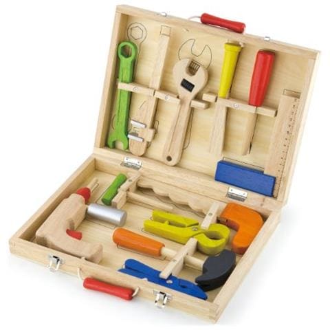 Viga 12 pezzi Legno Tool Set In Scatola Portaoggetti # 50388 - Foto 2