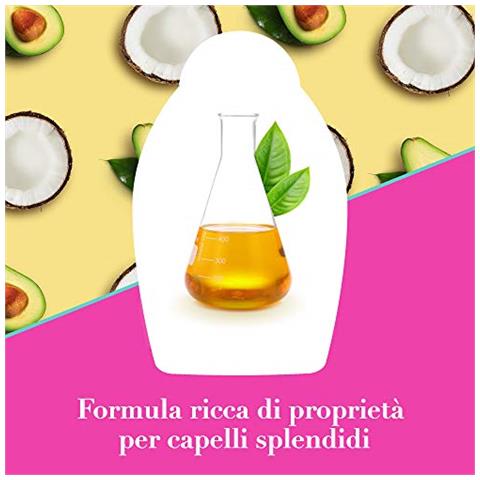 Ogx Shampoo, Capelli Lisci, Cheratina Brasiliana, Ever Raddrizzatura, Olio Di Cocco, Olio Di Avocado Burro Di Cacao, 385 Ml - Foto 2