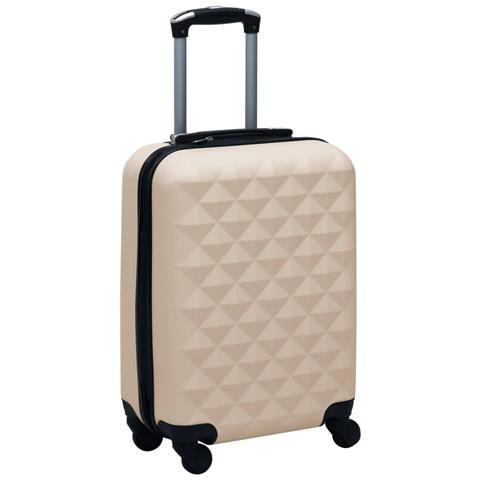 Set Valigie Trolley A Custodia Rigida 2 Pz Oro In Abs - Foto 10