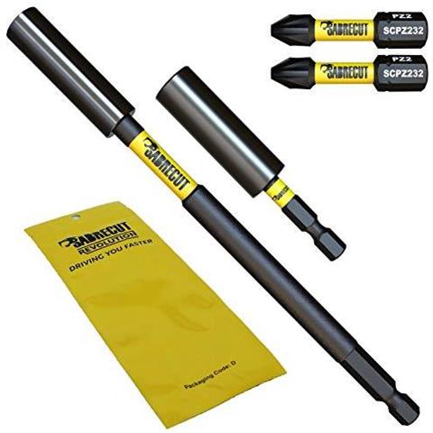 4 Pezzi Scrk1 60 Millimetri Magnetico E 152mm Professionale Impact Titolari Bit Con 2 X 32mm Pz2 Punte Cacciavite Impact Per Dewalt Milwaukee Makita Bosch E Altri - Foto 1