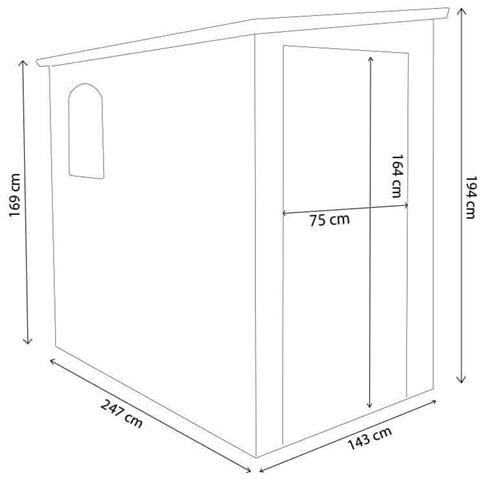 Tool - Casetta In Resina Da Giardino Porta Attrezzi - Foto 3
