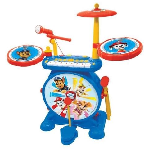 Pat Patrouille - Batteria Elettronica Luminosa 3 In 1 Completa - Tastiera, Piatti E Sgabello - Foto 1